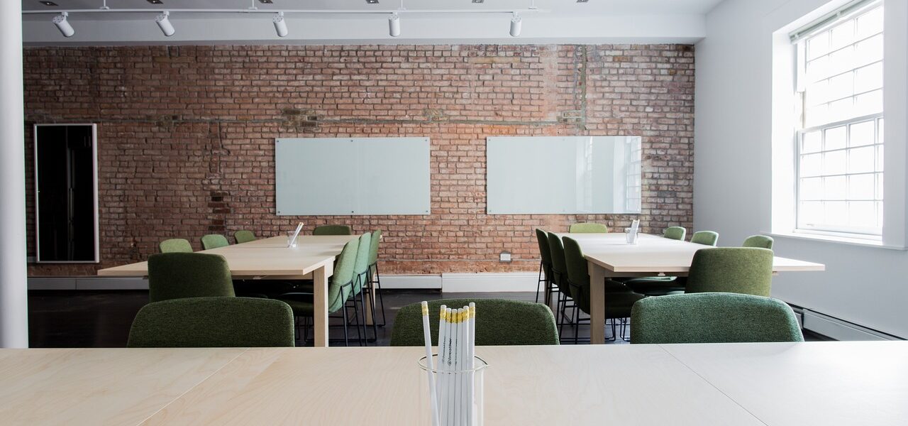 bricks, chairs, classroom